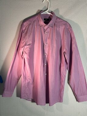 Hugo Boss Men's Long-Sleeve Button-Down Shirt in Light Purple